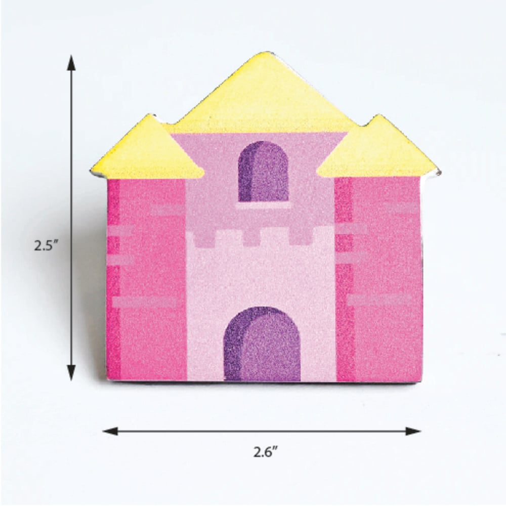 Handmade Acacia Wood Castle Kids Furniture Knob
